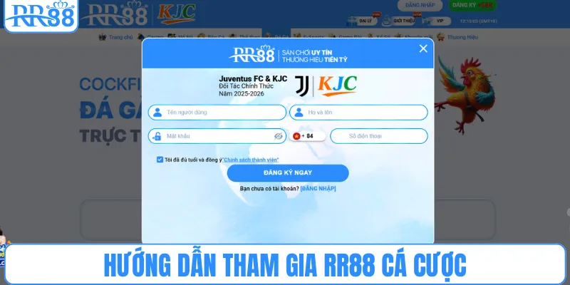 Hướng dẫn tham gia RR88 cá cược